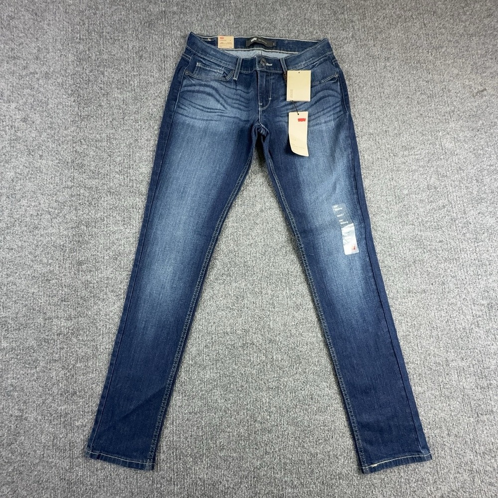 Levi's 524 Skinny Jeans Juniors 5 Medium Wash Blue Ultra Low Rise Stretch 11507